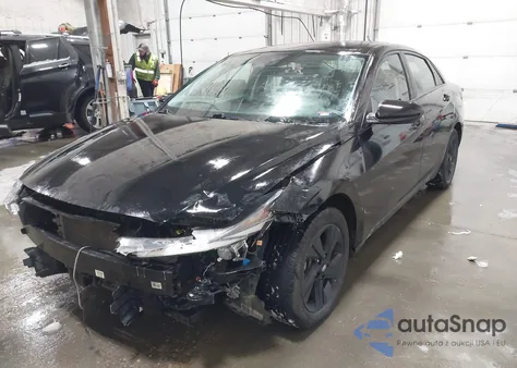 2022 Hyundai Elantra Hybrid Blue из США, поврежденный, VIN KMHLM4AJ6NU017669